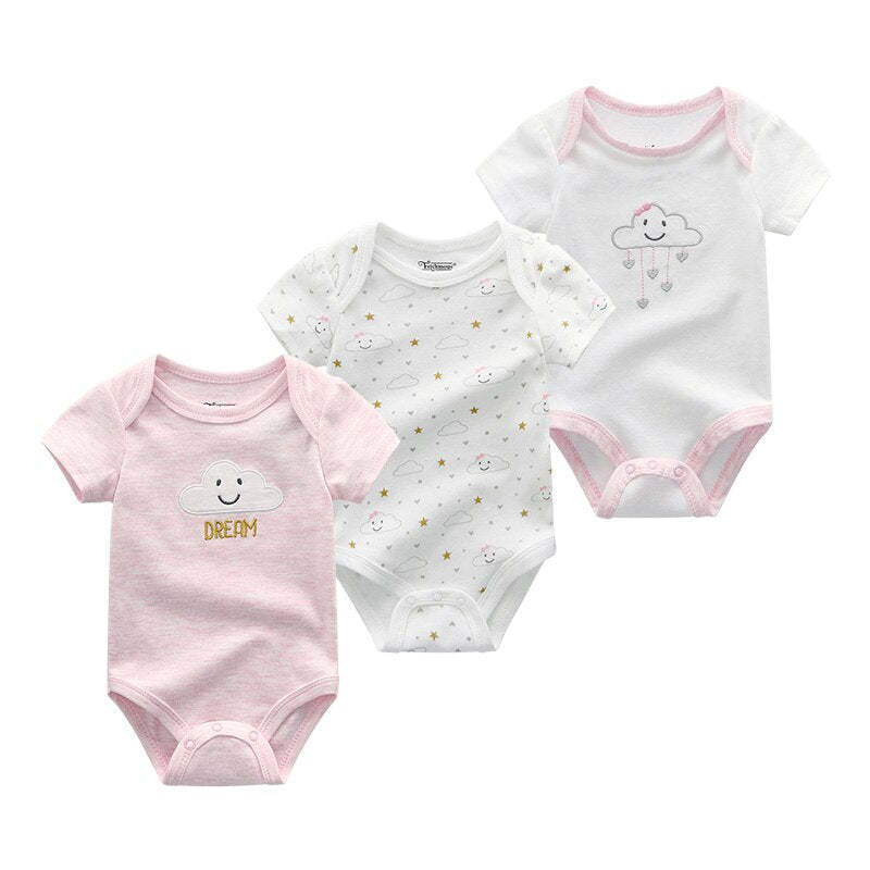 3Pcs Baby Cartoon Clothing Bodysuits-Children Cloth Shop