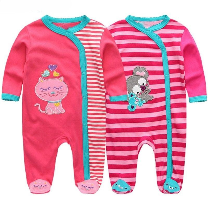 Long Sleeve Pure Cotton Baby Bodysuits-Children Cloth Shop