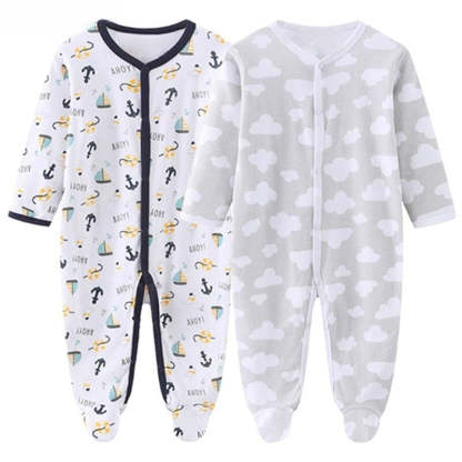 Long Sleeve Pure Cotton Baby Bodysuits-Children Cloth Shop