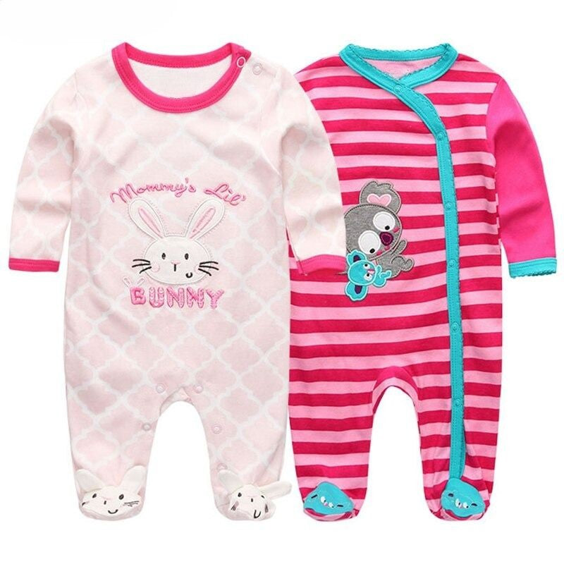 Long Sleeve Pure Cotton Bodysuits-Children Cloth Shop