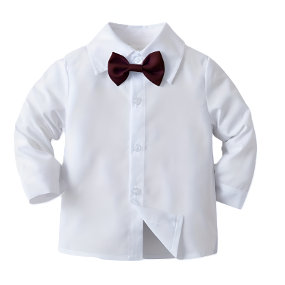 Long Sleeve Shirt With Vest And Trousers Set For Boys