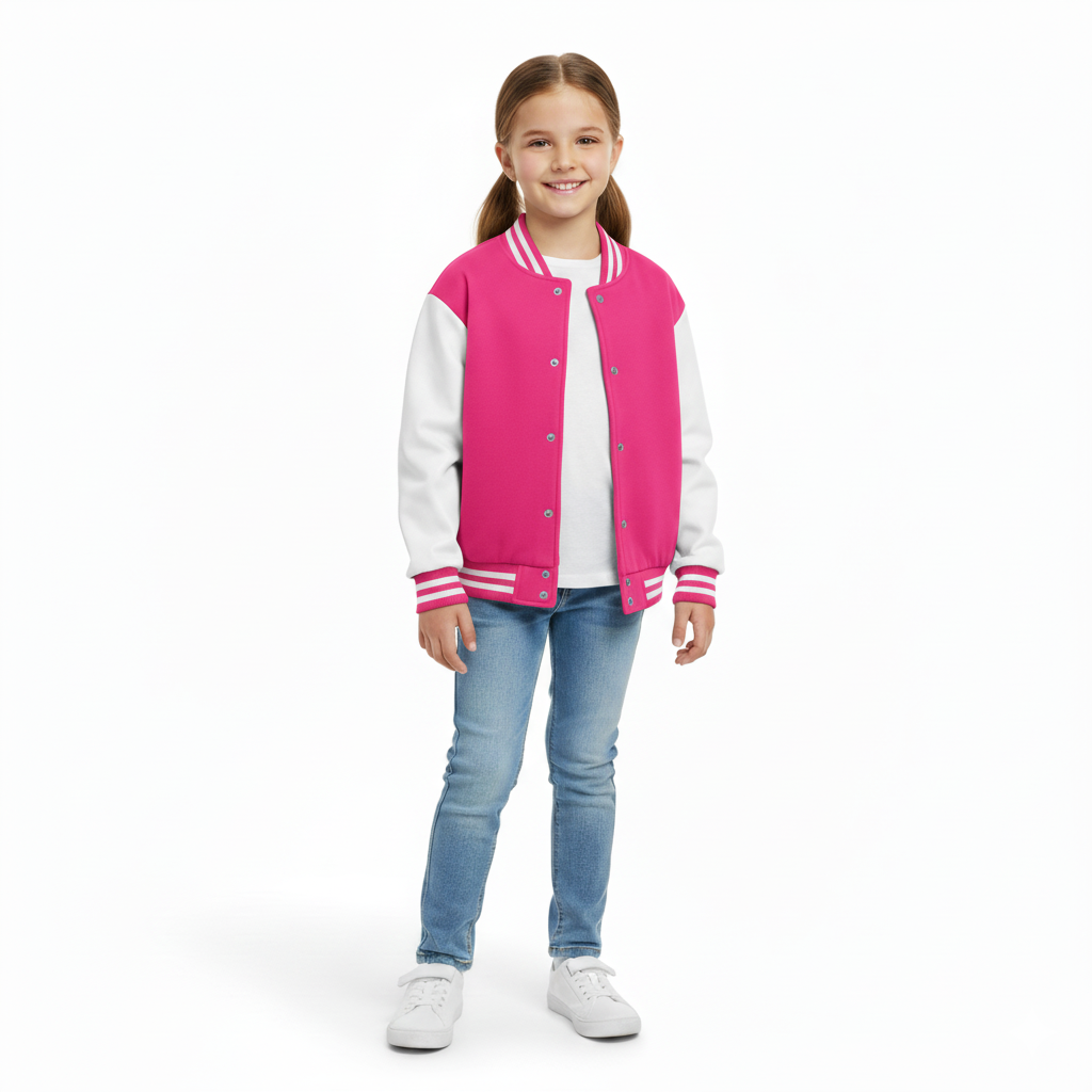 Customizable Baseball Jacket For Girls 