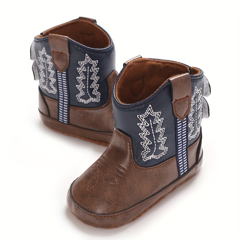Mid Top Boots For Baby With Hook And Loop Closure