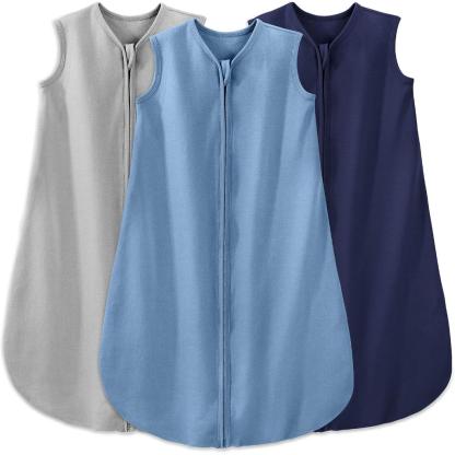Sleeveless Zippered Blankets With Pack Of 3 Baby Sleep Sacks