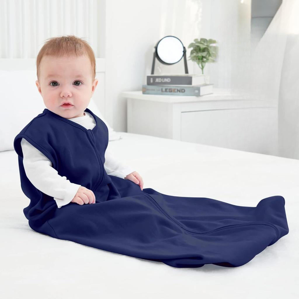 Sleeveless Zippered Blankets With Pack Of 3 Baby Sleep Sacks