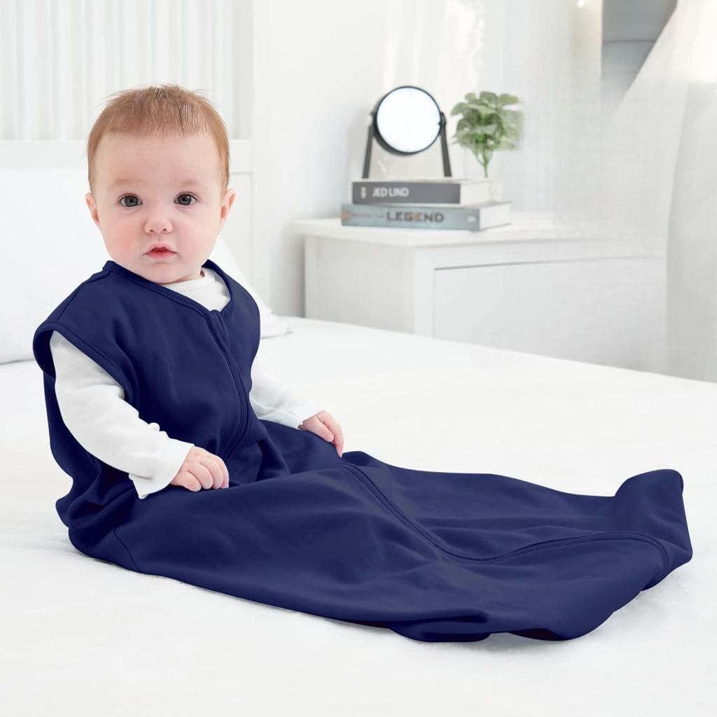 Sleeveless Zippered Blankets With Pack Of 3 Baby Sleep Sacks