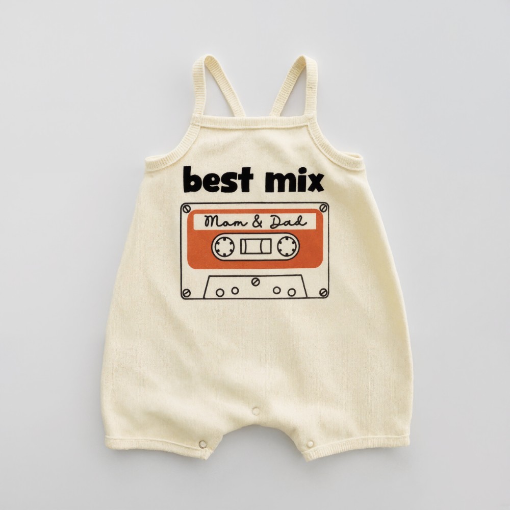 Best Mix Mom And Dad Baby Suspenders Romper