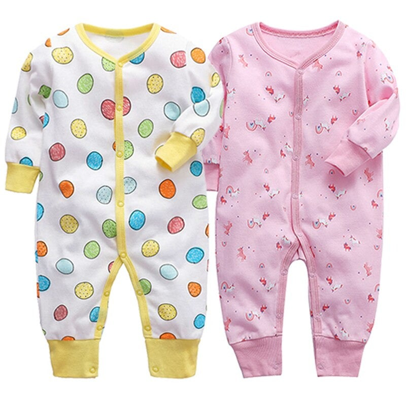 2 Pcs Cotton Full Sleeves Sleeper Romper-Children Cloth Shop
