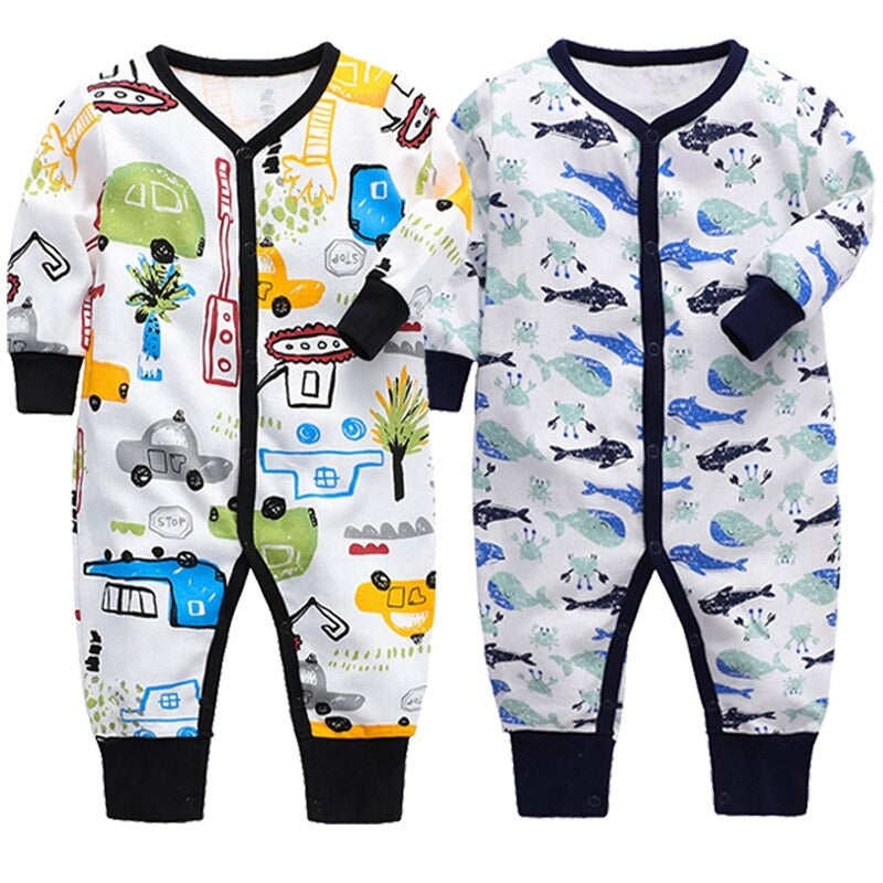 2 Pcs Cotton Full Sleeves Sleeper Romper-Children Cloth Shop