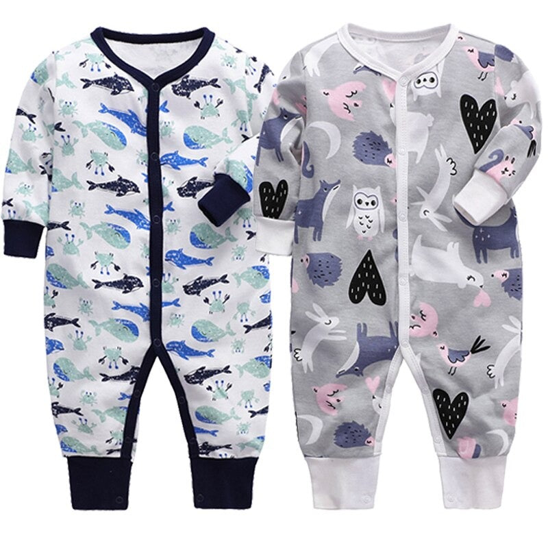 2 Pcs Cotton Full Sleeves Sleeper Romper-Children Cloth Shop