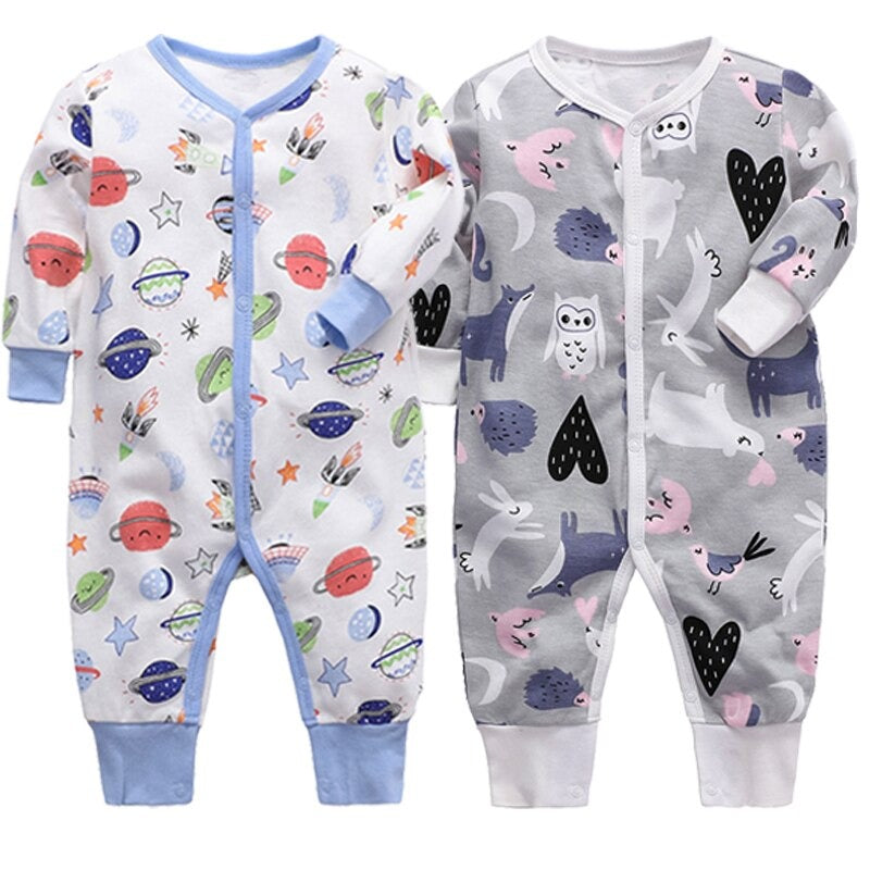 Pajamas Bodysuit Sets With Long Sleeves For Babies-Children Cloth Shop