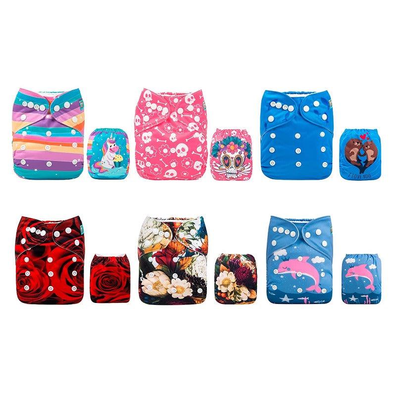 Reusable Charcoal Bamboo Diapers-Children Cloth Shop