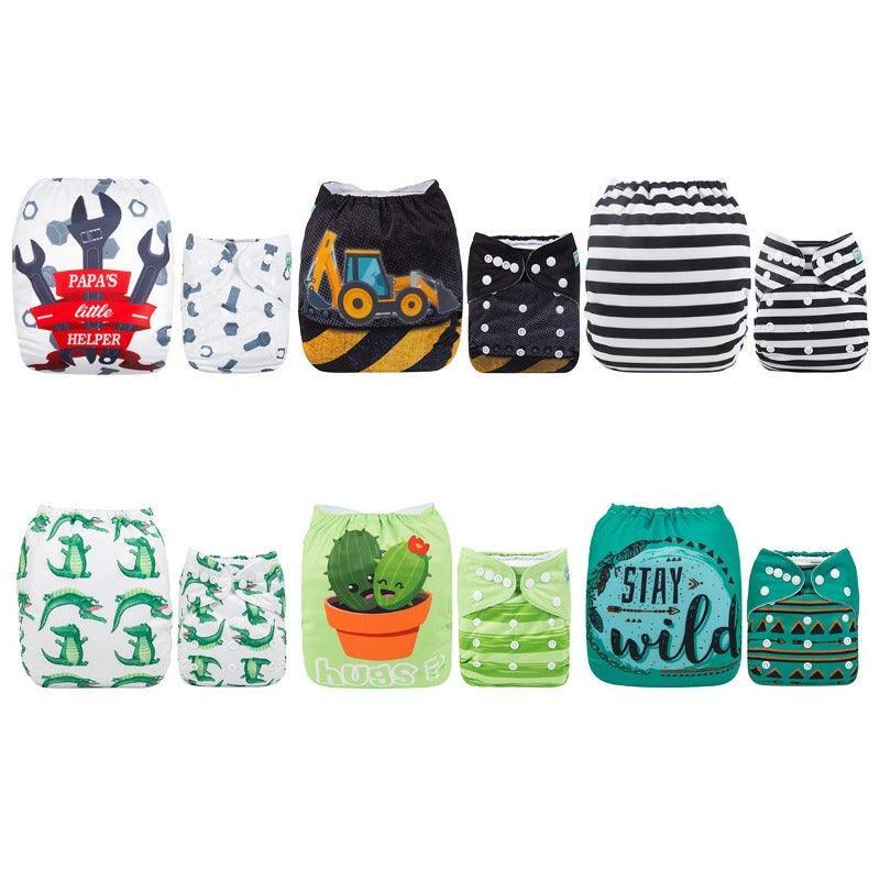 Reusable Charcoal Bamboo Diapers-Children Cloth Shop
