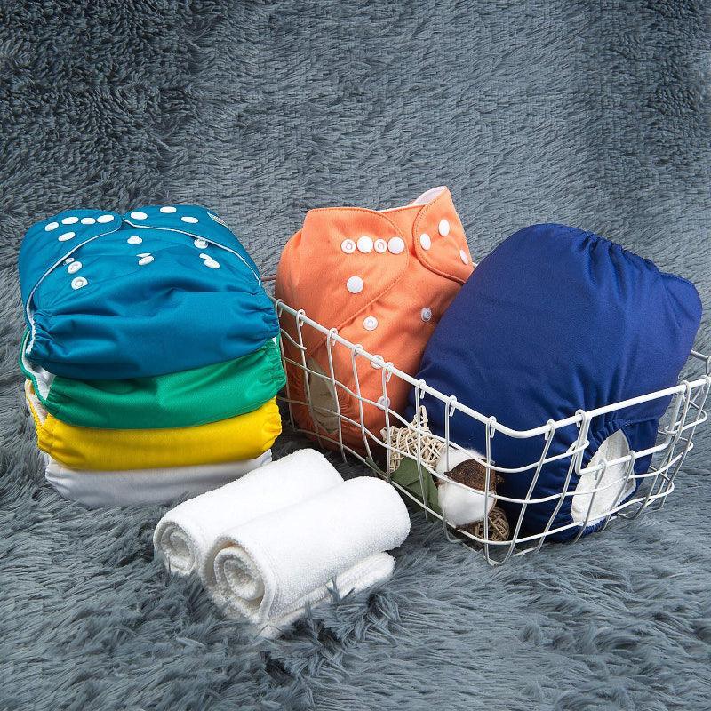 Adjustable Washable Reusable Baby Cloth Diapers For Baby with 6 Pack and 12 Inserts-Children Cloth Shop