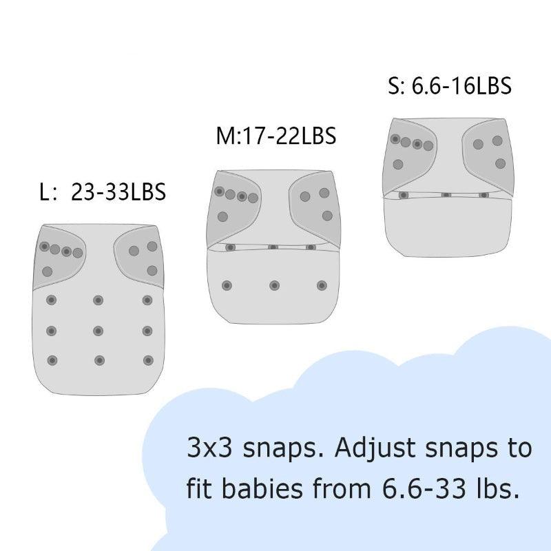 Color Snaps Cloth Diapers-Children Cloth Shop