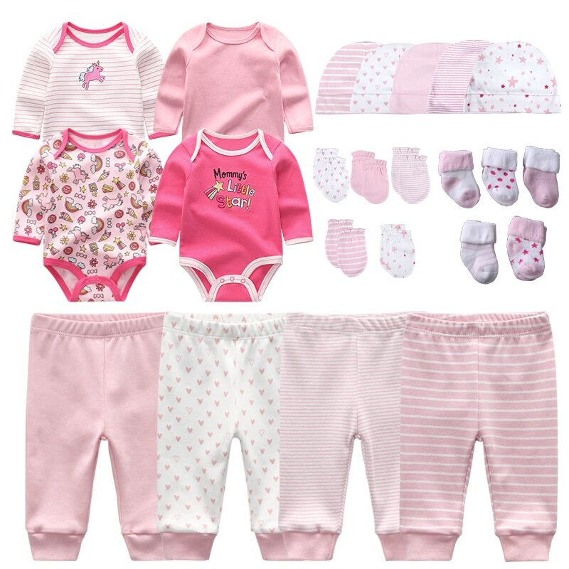 23 Pcs Newborn Bodysuits Clothes Set-Children Cloth Shop