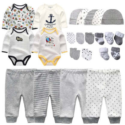Bodysuits With Pants Hats Gloves & Socks Outfits For Babies-Children Cloth Shop