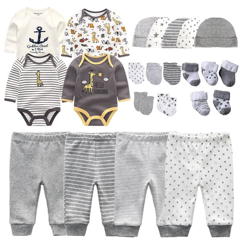 Bodysuits With Pants Hats Gloves & Socks Outfits For Babies-Children Cloth Shop