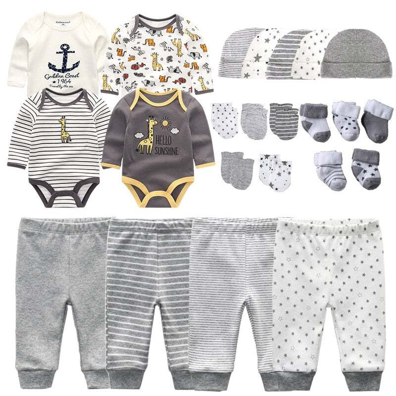 Bodysuits With Pants Hats Gloves & Socks Outfits For Babies-Children Cloth Shop