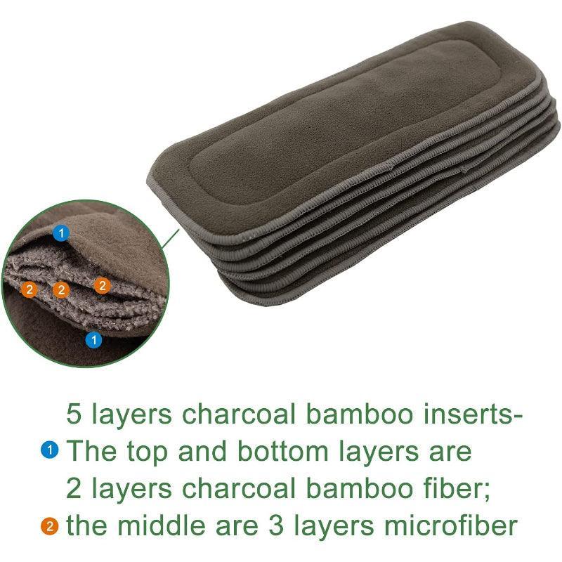 Charcoal Bamboo Diaper Insert-Children Cloth Shop