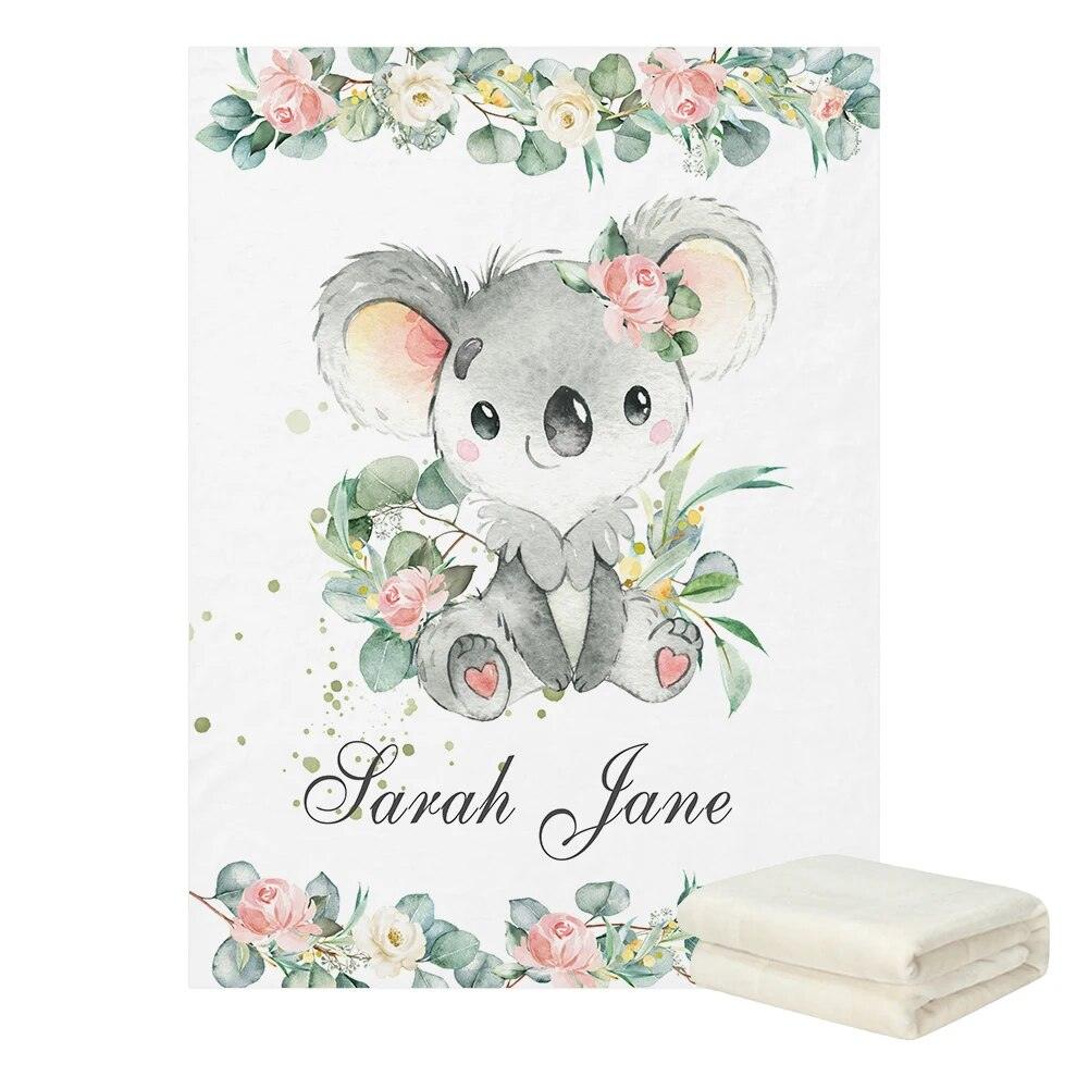 Australian Animals Personalized Blanket-Children Cloth Shop