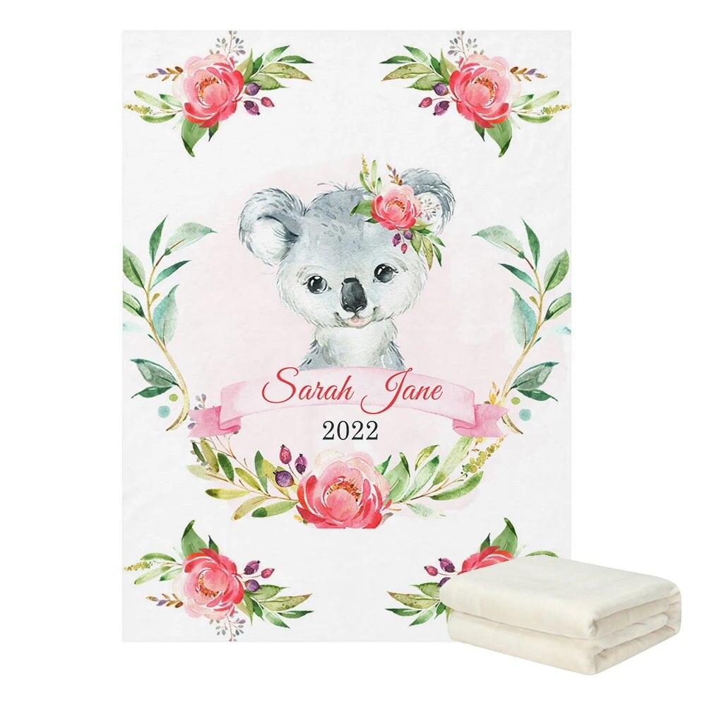 Australian Animals Personalized Blanket-Children Cloth Shop