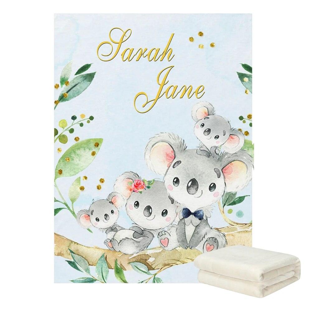 Australian Animals Personalized Blanket-Children Cloth Shop