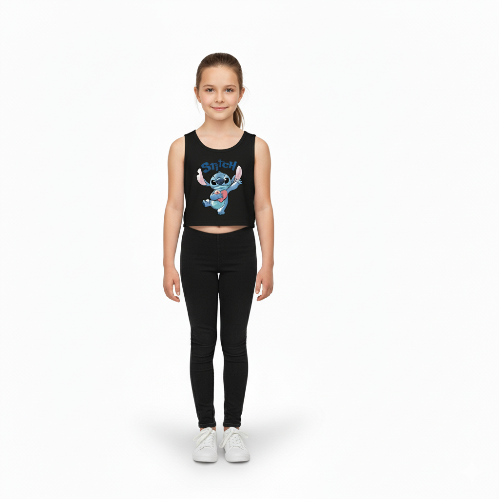 Cartoon Graphic Print Sleeveless Vest