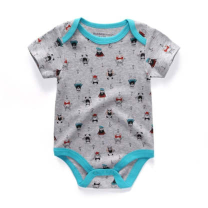 Short Sleeve Printed Jumpsuit For Babies-Children Cloth Shop