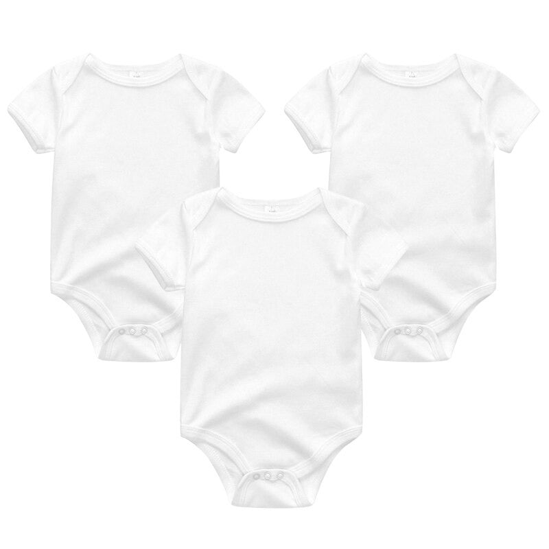 3 Pieces Solid Jumpsuits Set For Newborns-Children Cloth Shop