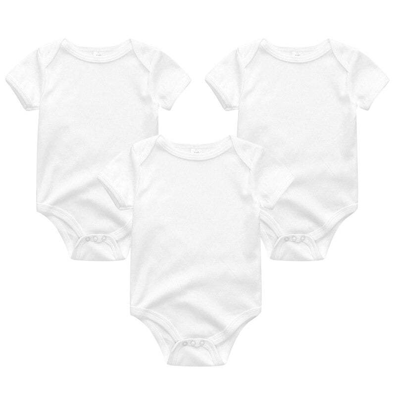3 Pieces Solid Jumpsuits Set For Newborns-Children Cloth Shop