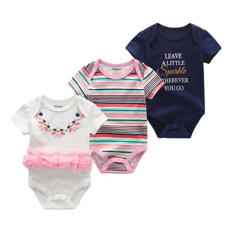 3Pcs Cotton Infant Jumpsuits-Children Cloth Shop
