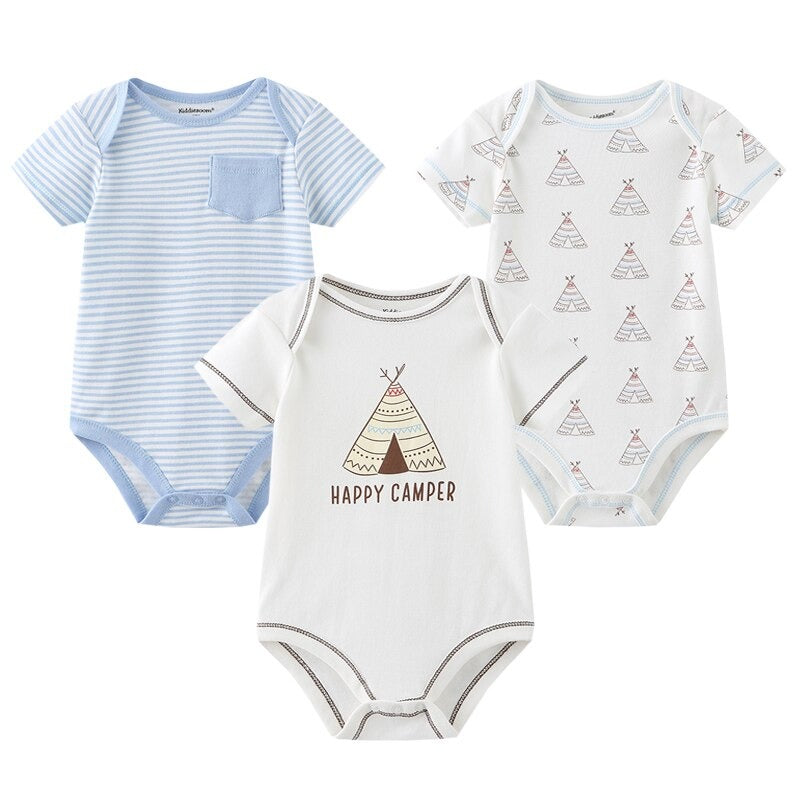 3 Pieces Newborn Jumpsuits Set-Children Cloth Shop