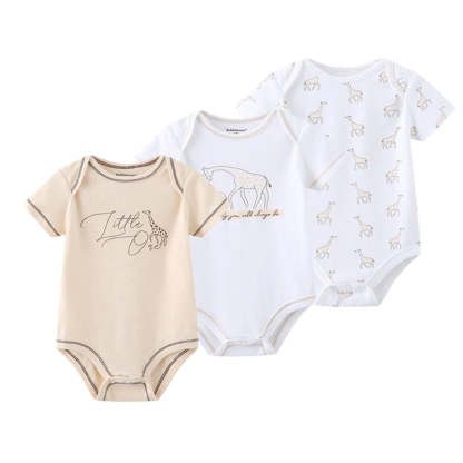 3Pcs Cotton Infant Jumpsuits-Children Cloth Shop