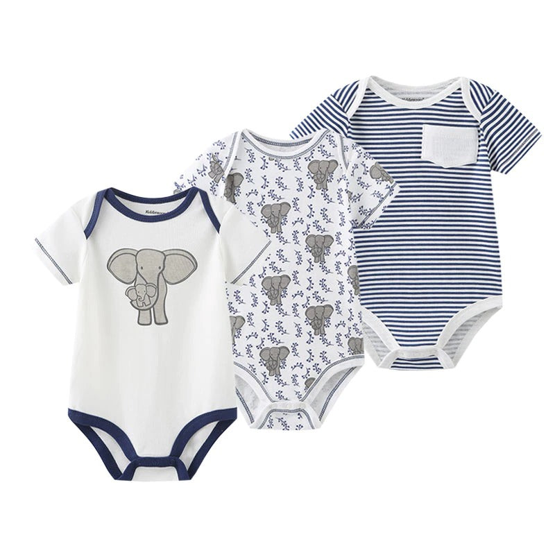 3Pcs Cotton Infant Jumpsuits-Children Cloth Shop