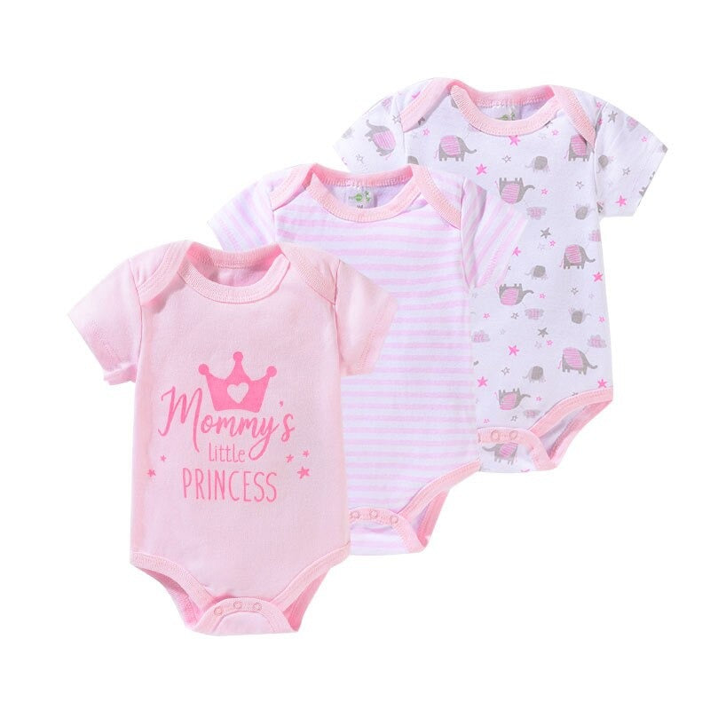 3 Pcs Baby Christmas Comfortable Bodysuits-Children Cloth Shop