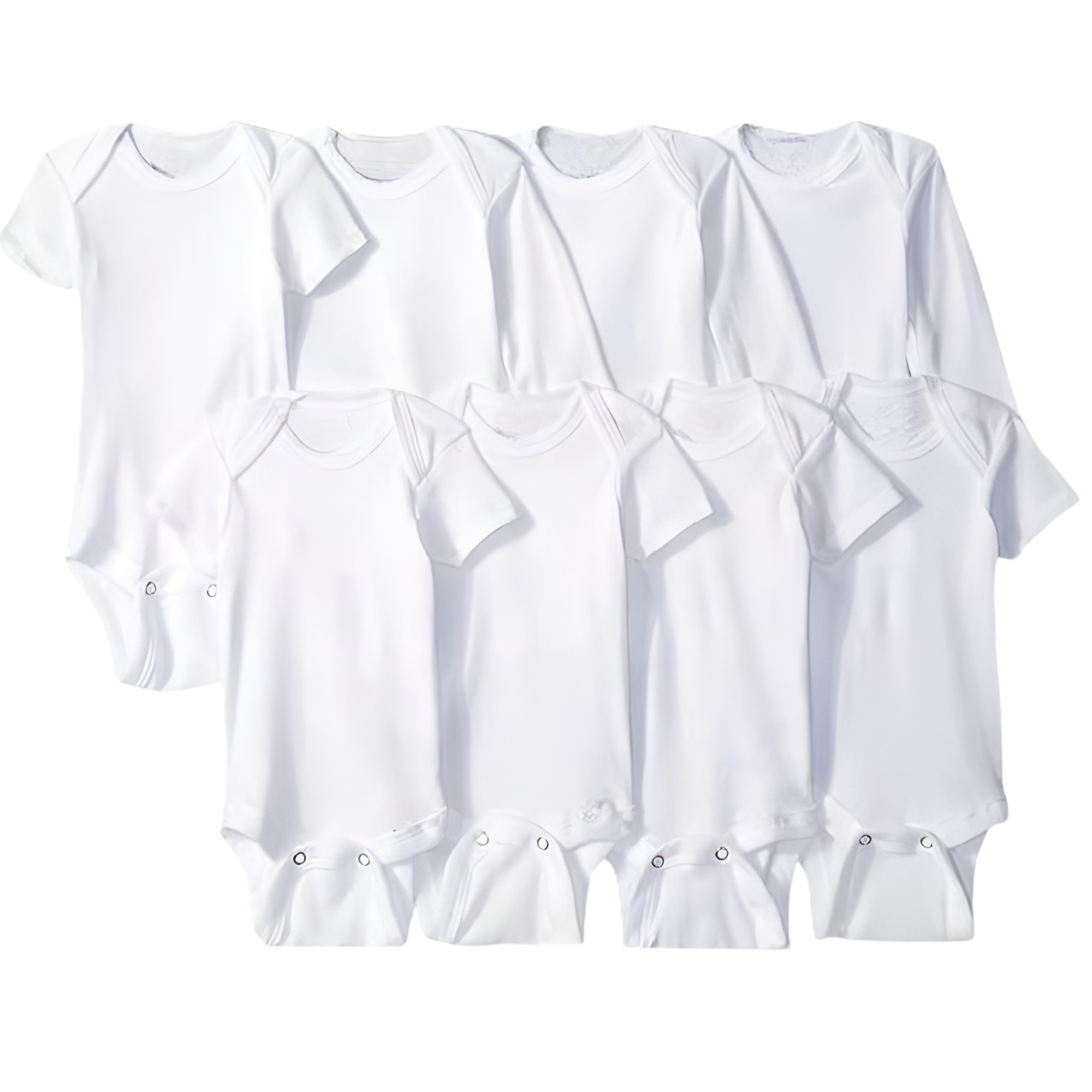 Baby 8 Pack Short Sleeve Onesie Bodysuits