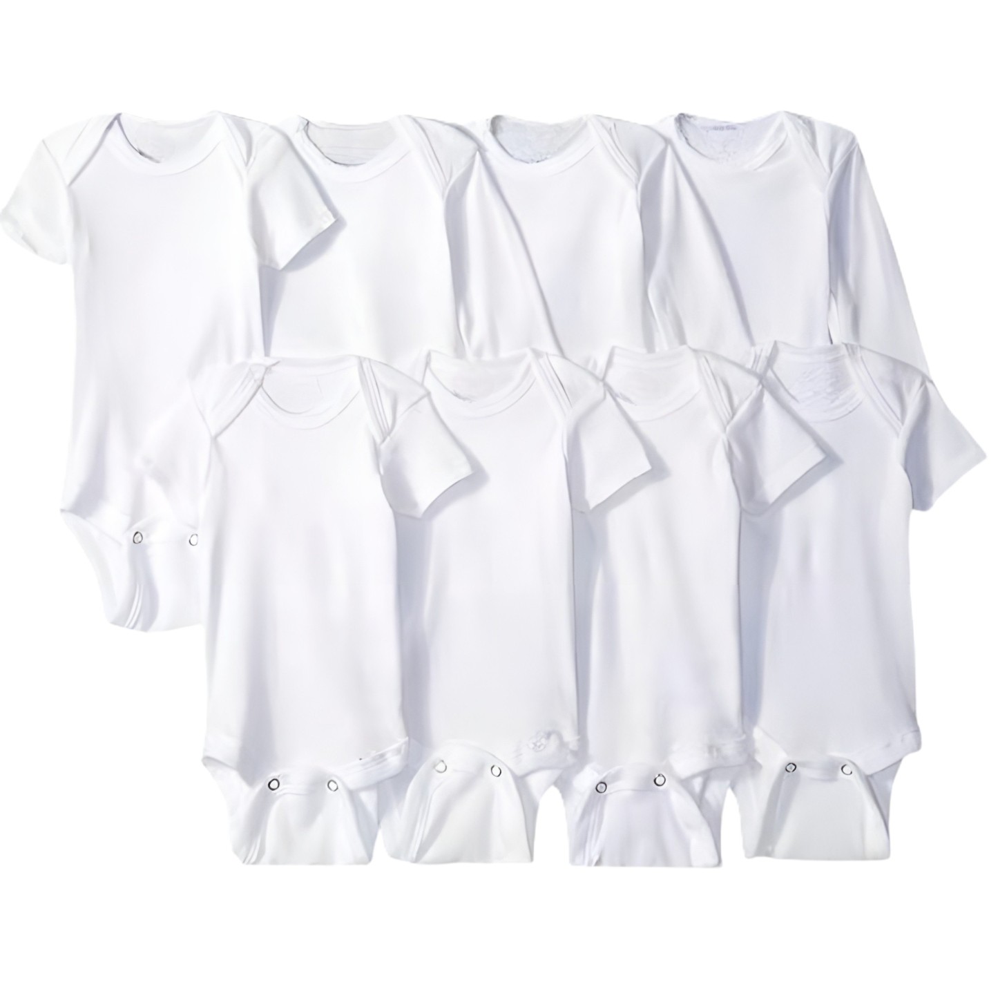 Baby 8 Pack Short Sleeve Onesie Bodysuits