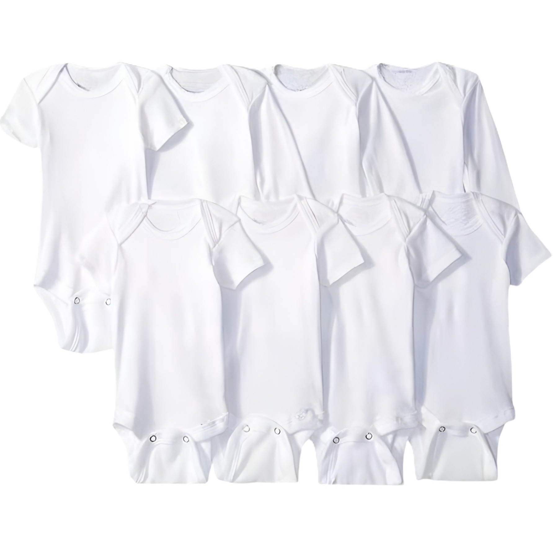 Baby 8 Pack Short Sleeve Onesie Bodysuits