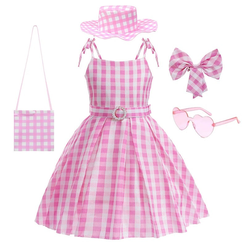 Plaid Princess Dress for Kids