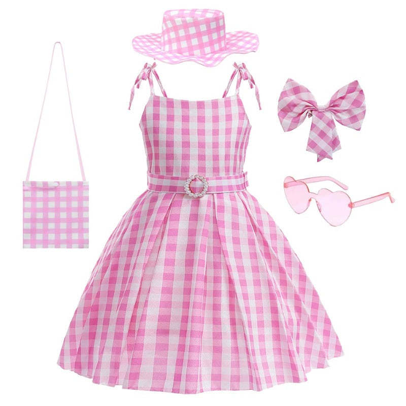 Plaid Princess Dress for Kids