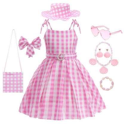 Plaid Princess Dress for Kids