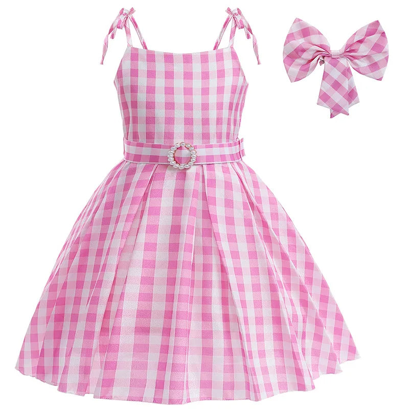 Plaid Princess Dress for Kids