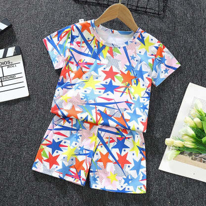 Children's Suit Short-Sleeve-Children Cloth Shop