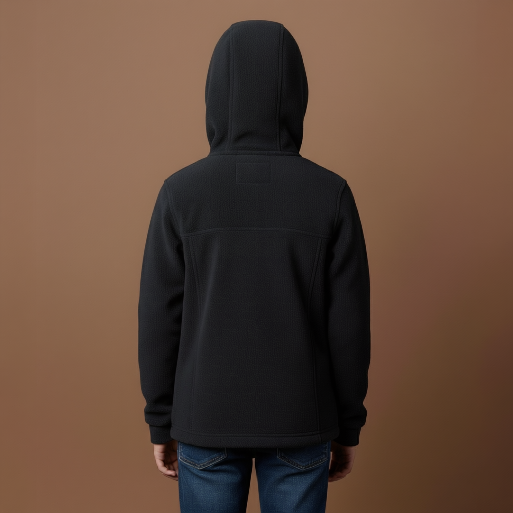 Boys Warm Fleece Hooded Jacket