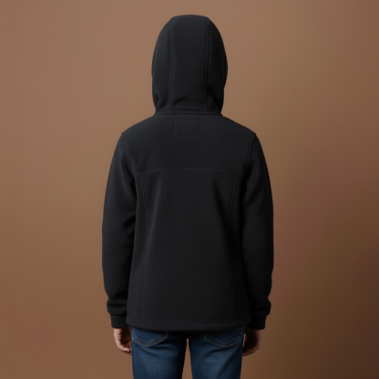 Boys Warm Fleece Hooded Jacket