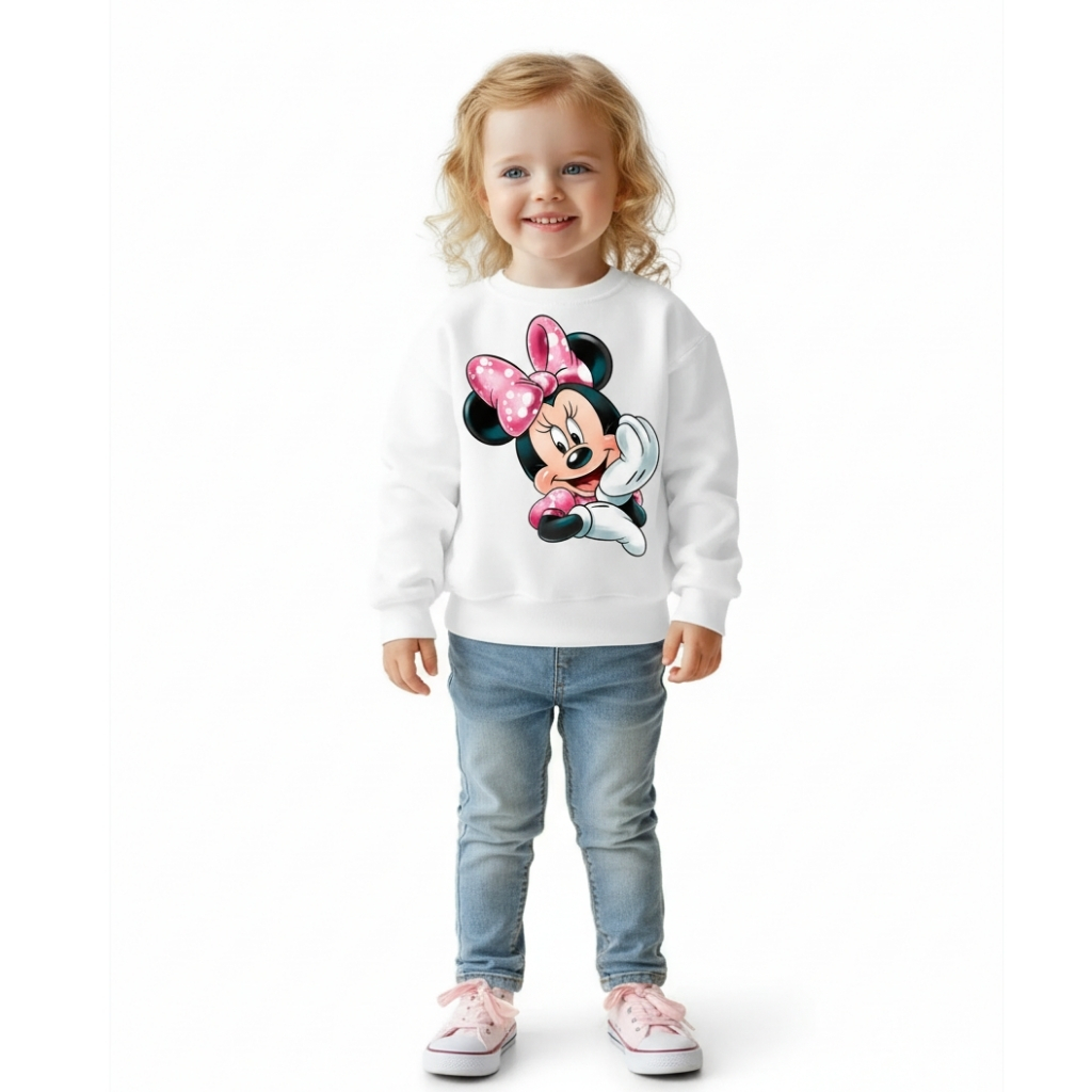 Cartoon Print Long-Sleeve Fleece