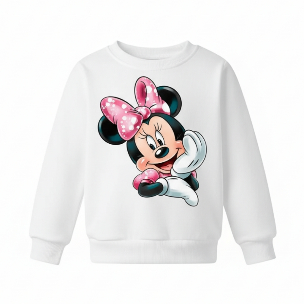 Cartoon Print Long-Sleeve Fleece