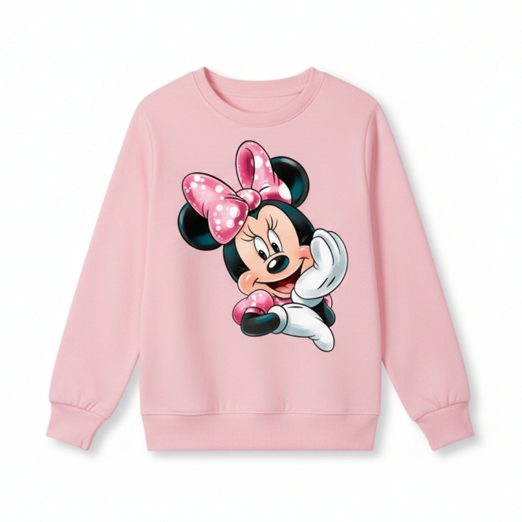 Cartoon Print Long-Sleeve Fleece