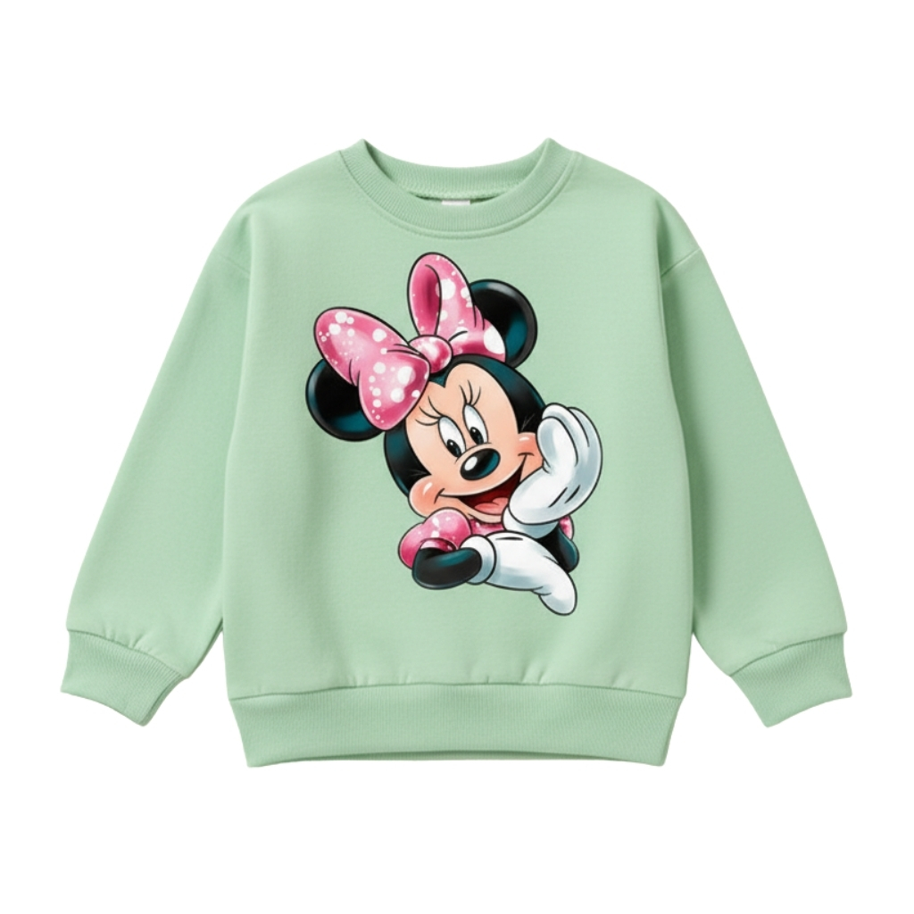 Cartoon Print Long-Sleeve Fleece